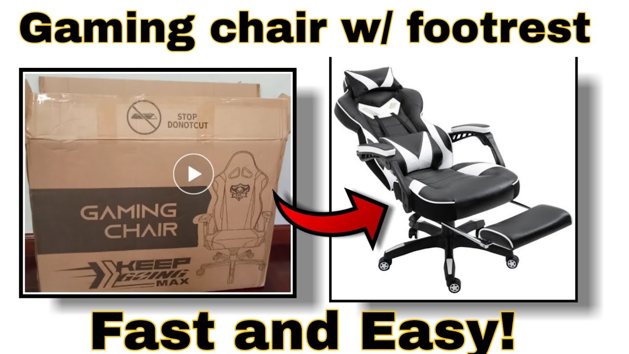 How To Install The Pillows On A Gaming Chair! Full HD 60 Fps! Short and  EASY! 