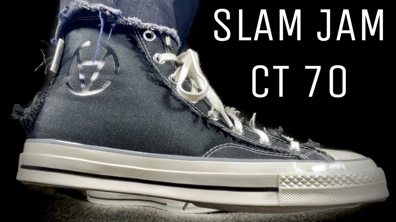 CT70のコラボモデルが最高すぎる【スニーカーレビュー】CONVERSE × SLAM JAM CHUCK 70 HIGH  “BLACK”【review & on feet】