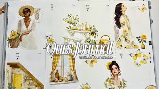 OURS Journal | Setting up my Gratitude Journal | 'Canary' by Sadie's Stickers