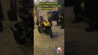 Nino Abravanel quer uma moto de presente ! #ninoabravanel #saopaulo #oruam #chrysdias #viral #short