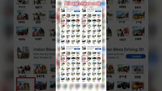 All real cheat code 🤑💥 Indian bike driving 3d updates+plugin cheat code