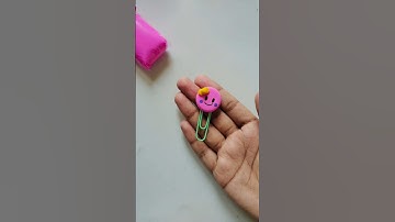 #diy paper clip 📄📎|| #shorts #youtubeshorts #claycraft