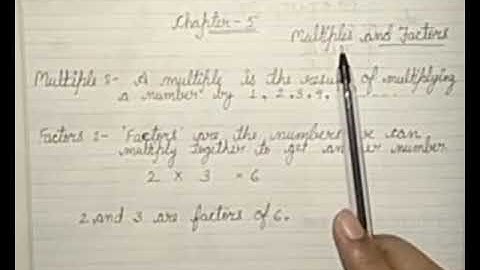 RBSE Class-5th Chapter-5 "Multiples and Factors" Introduction.