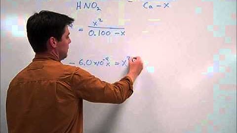 Using a Ka Value to Determine the pH of a Weak Acid - Mr Pauller