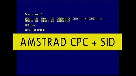 Amstrad CPC with SID