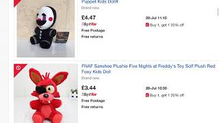 FNAF Plushies That Have Been On eBay For Ages
