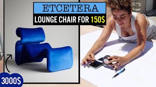 DIY ETCETERA LOUNGE CHAIR // HOW TO MAKE THIS 3000$ DESIGN COUCH ON A BUDGET