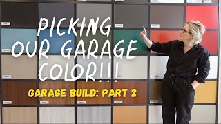 garage colour (steel exterior), floor  + exterior insulation! | GARAGE BUILD EP 2 | DIY Danie