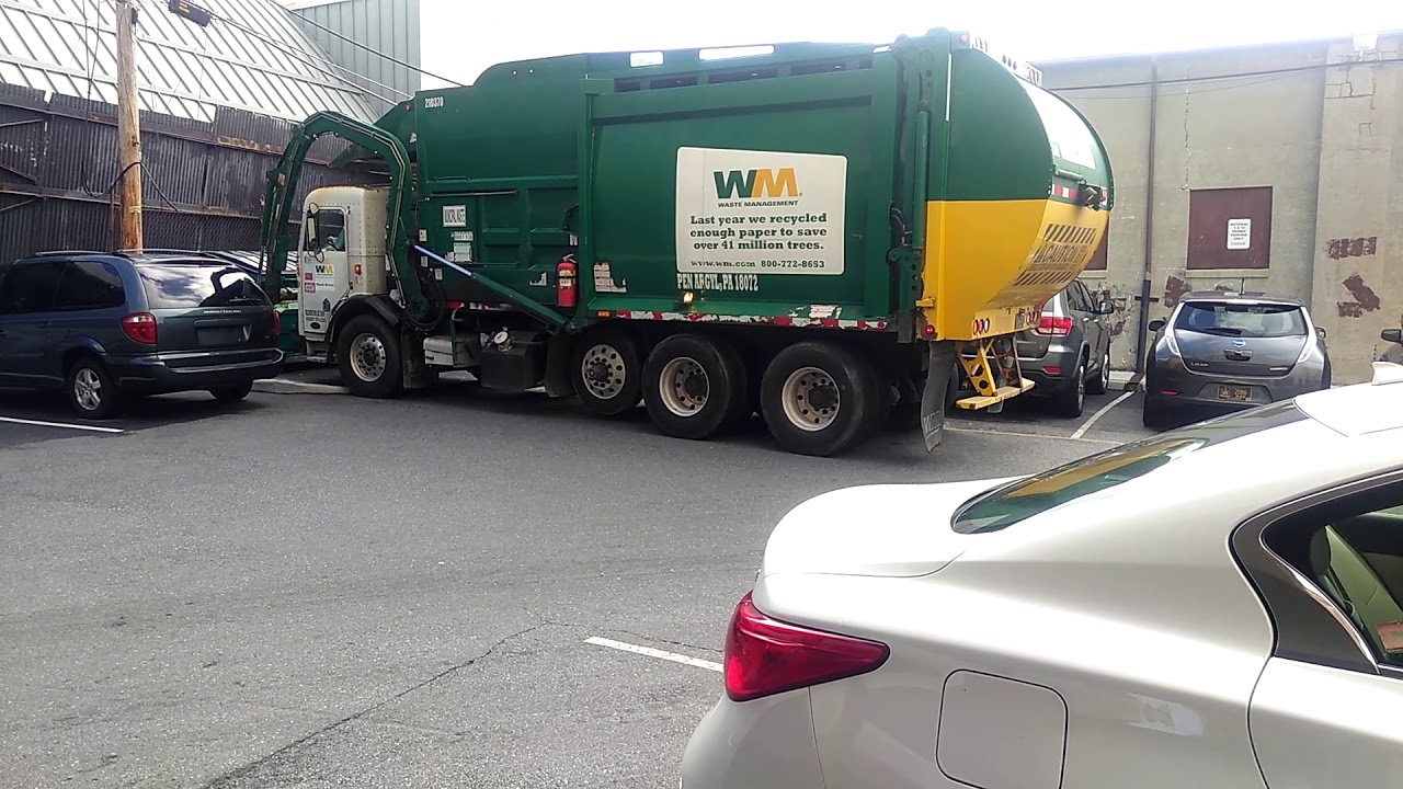 Waste management truck with a new driver