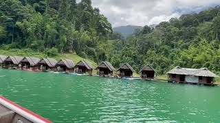 Floating houses on Cheow Lan Lake, Khao Sok