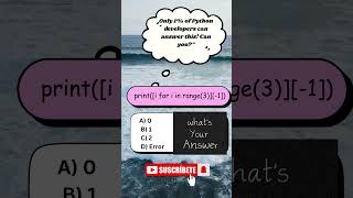 Only 1% of Python developers can answer this! Can you? #shortsfeed #shortsfeed #interview #python
