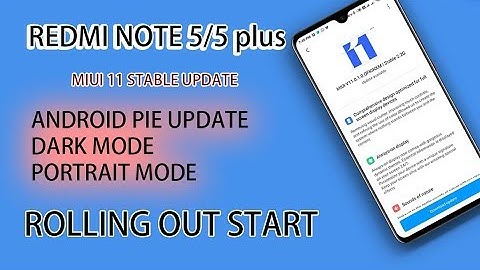 Redmi Note 5 MIUI 11 India Stable Update Rolling Out Start ||android pie update||face unlock