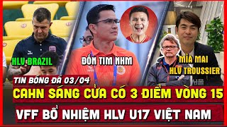 🔴 Tin bóng đá tối 3\/4 | HLV Kiatisak để lại hình đẹp với Quang Hải, CAHN dễ hạ SLNA