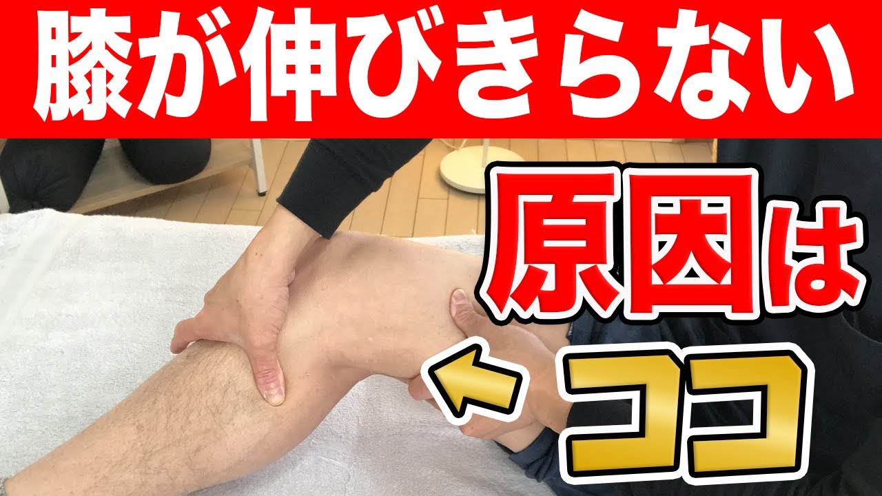 【自分で治す】長年膝が伸びきらない原因と解消法【渋谷 膝の痛み】東京都渋谷区恵比寿の整体院蒼 - YouTube