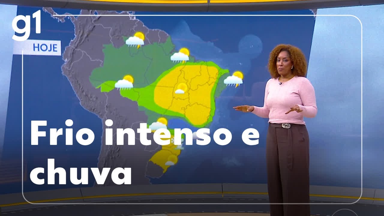 Previsão do tempo: frio intenso no Sul e chuvas no Sudeste com risco de deslizamentos
