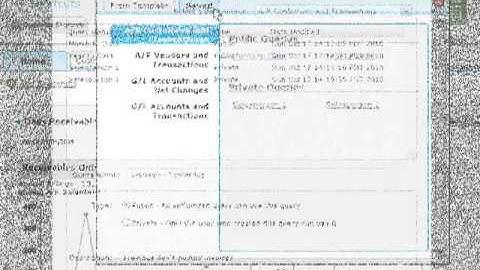 Sage 300 ERP - Saving a Query