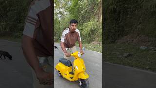 New Yellow Rc scooter race setup testing 😱 #shorts #rccars