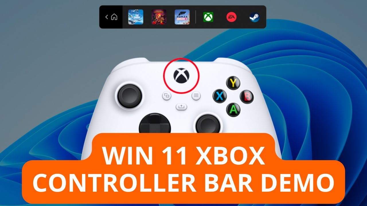 How to use the new Xbox Game Bar Controller Bar on Windows 11.