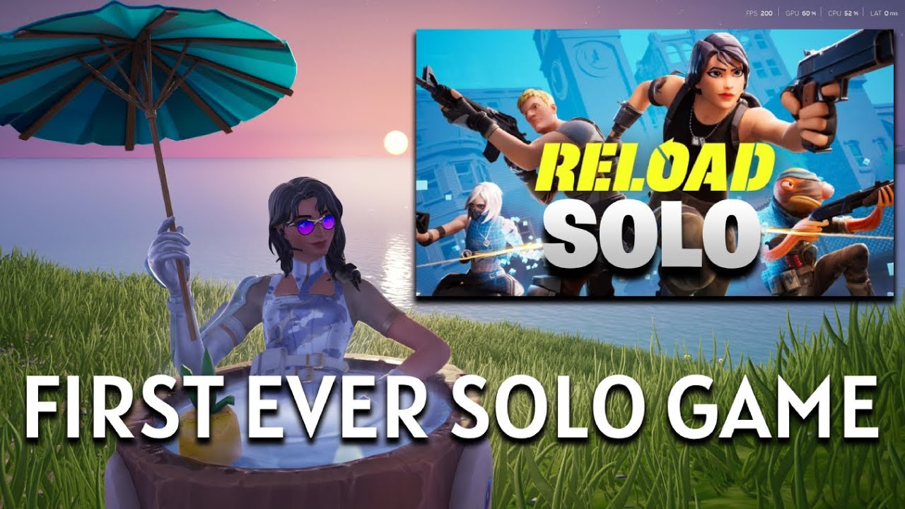 Playing My First Ever Fortnite Solo Reload Game - YouTube