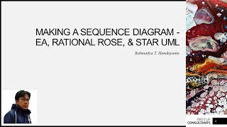Making a Sequence Diagram - EA, Rational Rose, & Star UML