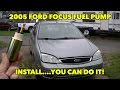 2005... Ford Focus 2.0 ZX4 SE Fuel Pump Install. Not as hard to do as you think.
