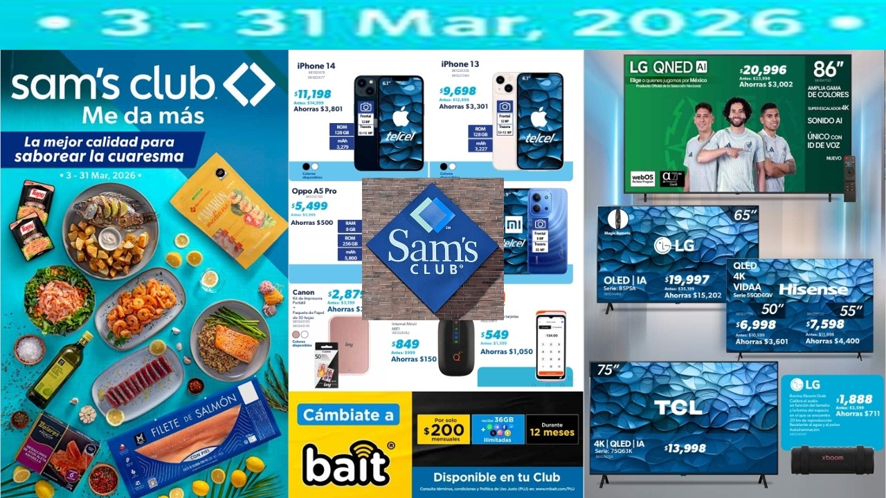 🇲🇽Sam's Club Mexico Me da Mas en Cuaresma|🗓 Valido del 3 de Marzo al 31 de Marzo de 2026