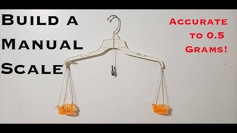 Build a Manual Scale  |  No batteries!  |  Accurate to 0.5 Grams!