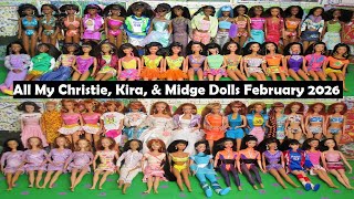 All My Christie, Kira, & Midge Dolls February 2026