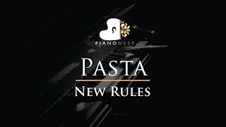 New Rules - Pasta - Piano Karaoke Instrumental Cover with Lyrics