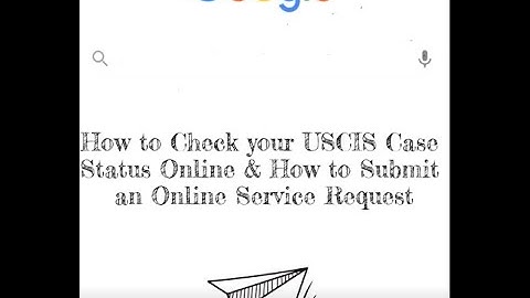 How to Check USCIS Case Status Online & How to Submit an Online Service Request