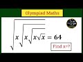 Olympiad Maths Question||How to solve square root problem||calculator not allowed||