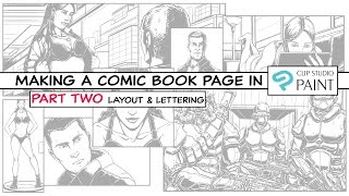 How to make a Comic Book Page in Clip Studio Paint - Part Two