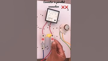 #shorts #shortsvideo #shortvideo ||Connection of Voltmeter and Amper meter.