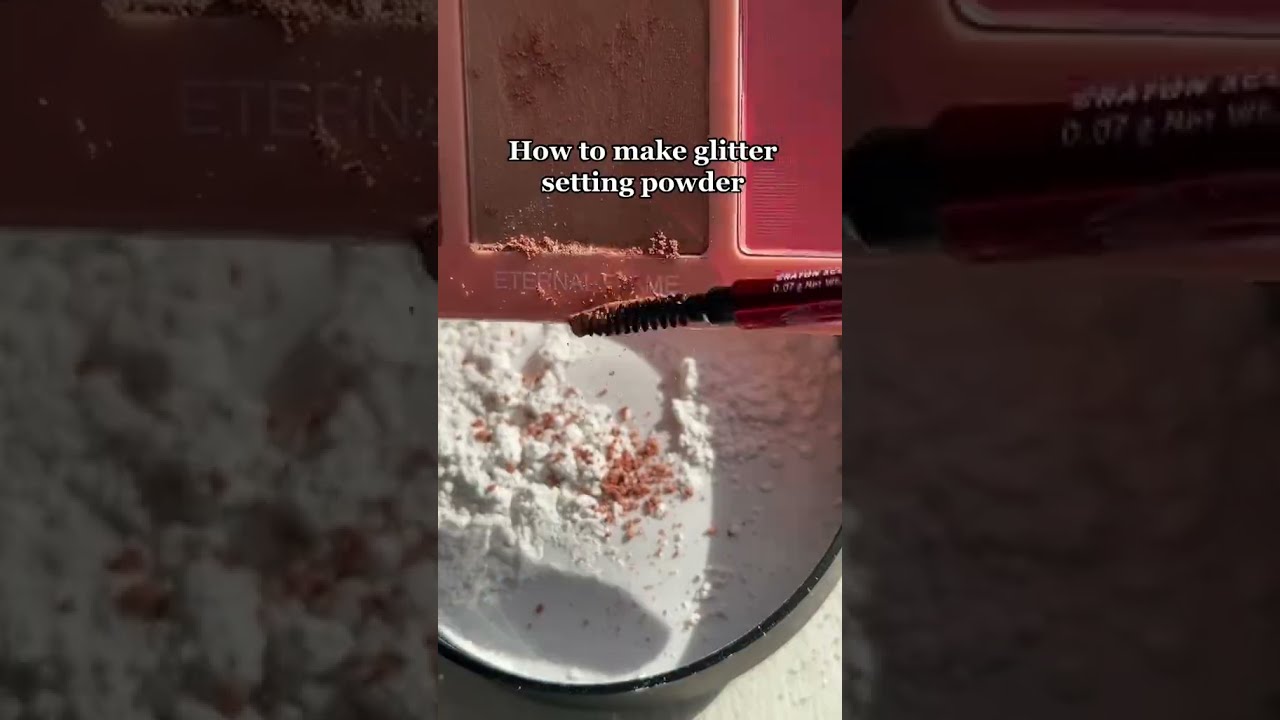 How to make glitter setting powder #IPSY #makeuphacks #shorts 