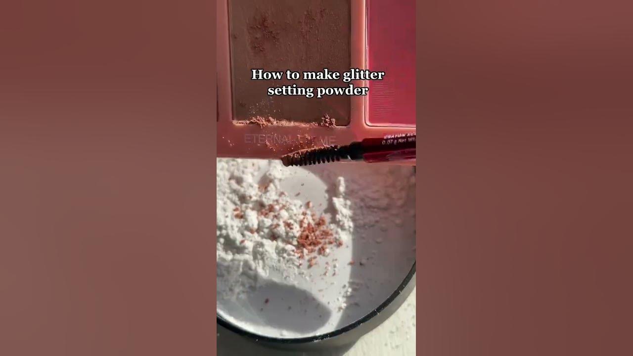 How to make glitter setting powder #IPSY #makeuphacks #shorts 