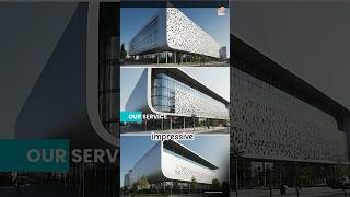 Innovative Facade Design | Aluminium + Steel Parametric Architecture #architecture #trending #viral