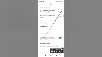 How to lock screen setting on redmi note 8