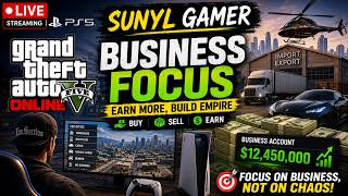 GTA 5 Online LIVE MONEY MAKING 💵 | Business Sell Missions 🚛 | No Commentary PS5