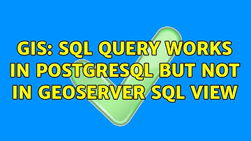 GIS: SQL query works in PostgreSQL but not in GeoServer SQL View