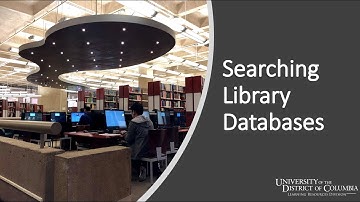 Searching Library Databases
