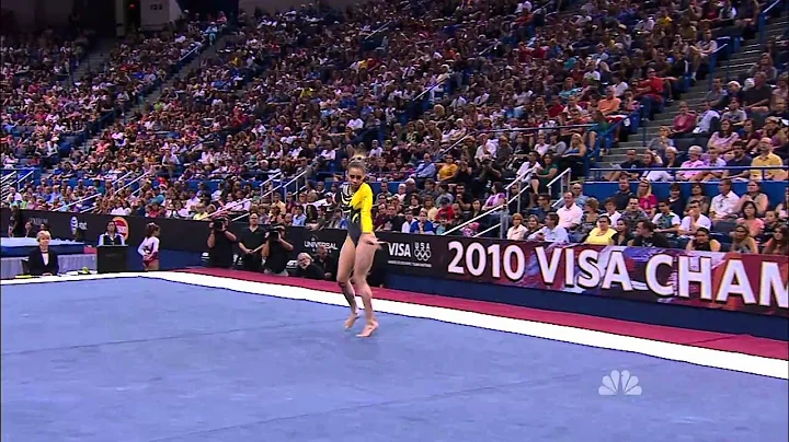 Mattie Larson - Floor Exercise - 2010 Visa Champio...