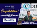 || Mansi Saraf || Pre-placement offer from Deloitte ||