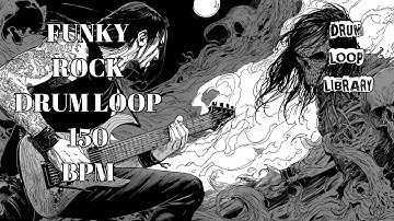 150 BPM Funky Rock Drum Track – Energetic Groove Flow