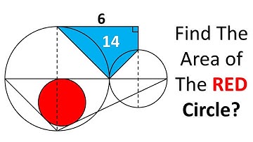 Can You Find the Area of the Inscribed Red Circle?
