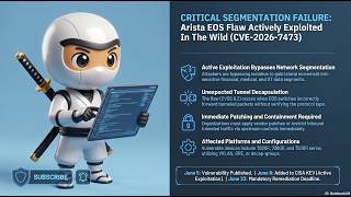 CRITICAL SEGMENTATION FAILURE: Arista EOS Flaw Actively Exploited In The Wild (CVE-2026-7473)
