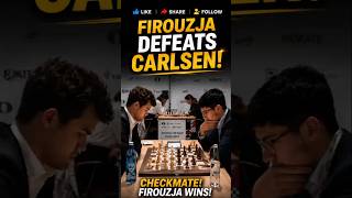 Firouzja checkmated Magnus Carlsen! 😱♟️