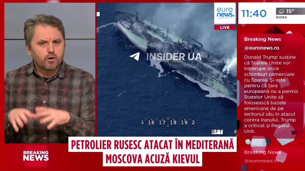 Petrolier rusesc atacat în Marea Mediterană. Moscova acuza Ucraina