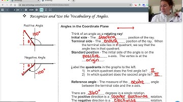 Pre-Calc/Trig. Lesson 4.1: Radian and Degree Measure (Part 1)