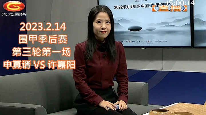 2023.2.14天元圍棋解說圍甲季後賽第三輪第一場 申真諝 VS 許嘉陽(王昊洋 & 范蔚菁) - 天天要聞