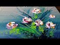 Easy Abstract Painting / Floral / Acrylics / Demonstration / Project 365 days / Day #0241